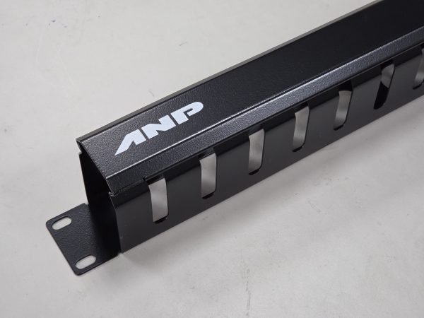黑色線槽型理線架1U